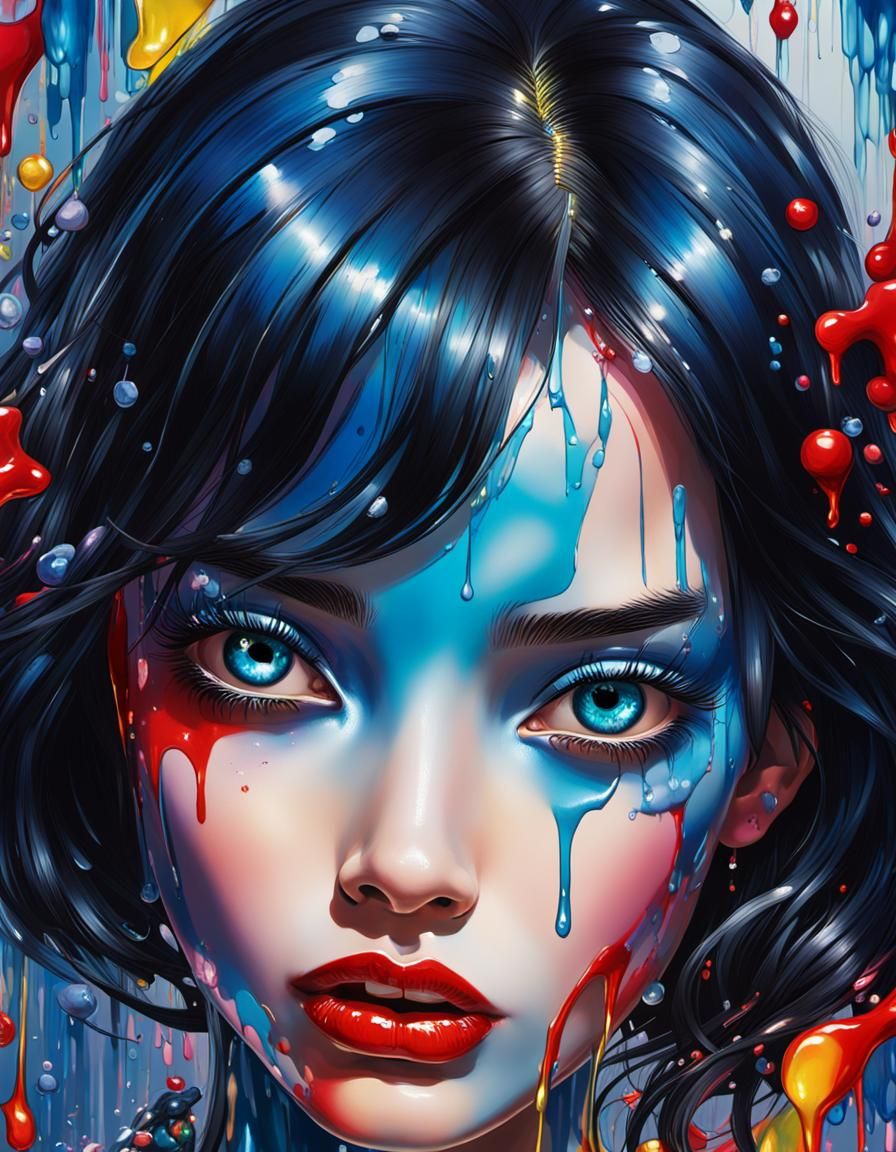 A beautiful woman's face