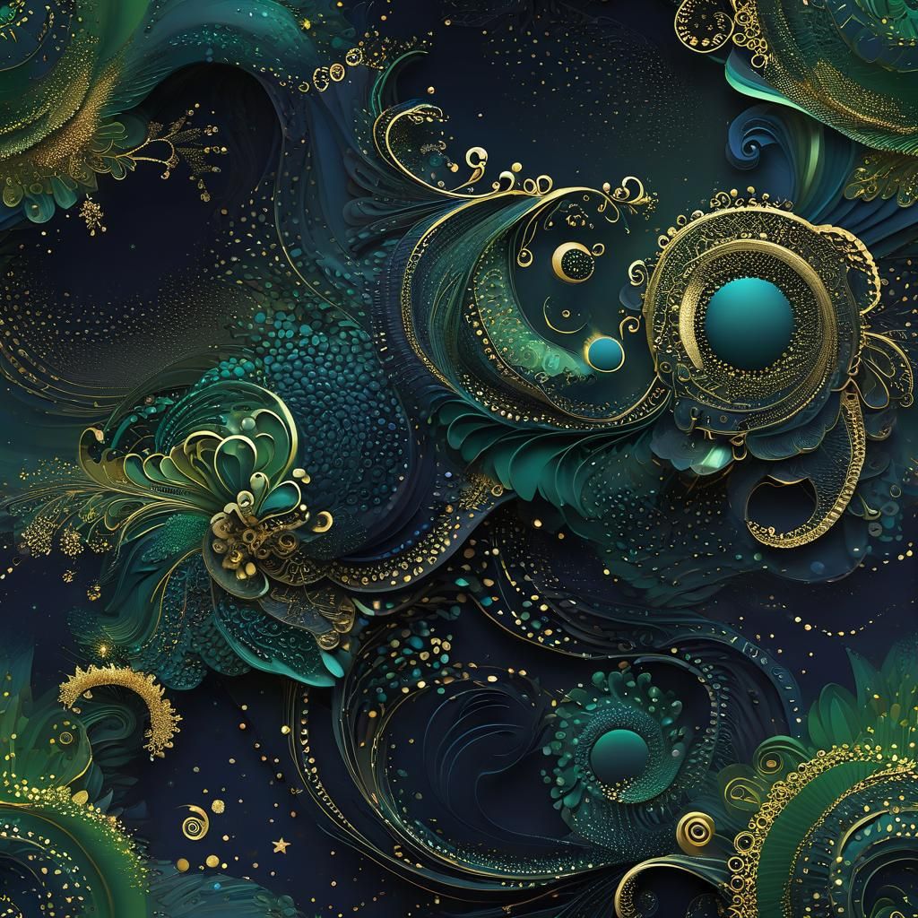 Radiant Being in Digital Matte Painting Style