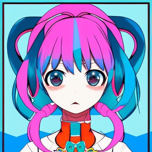 Hatsune Miku Pop Art Screen Print