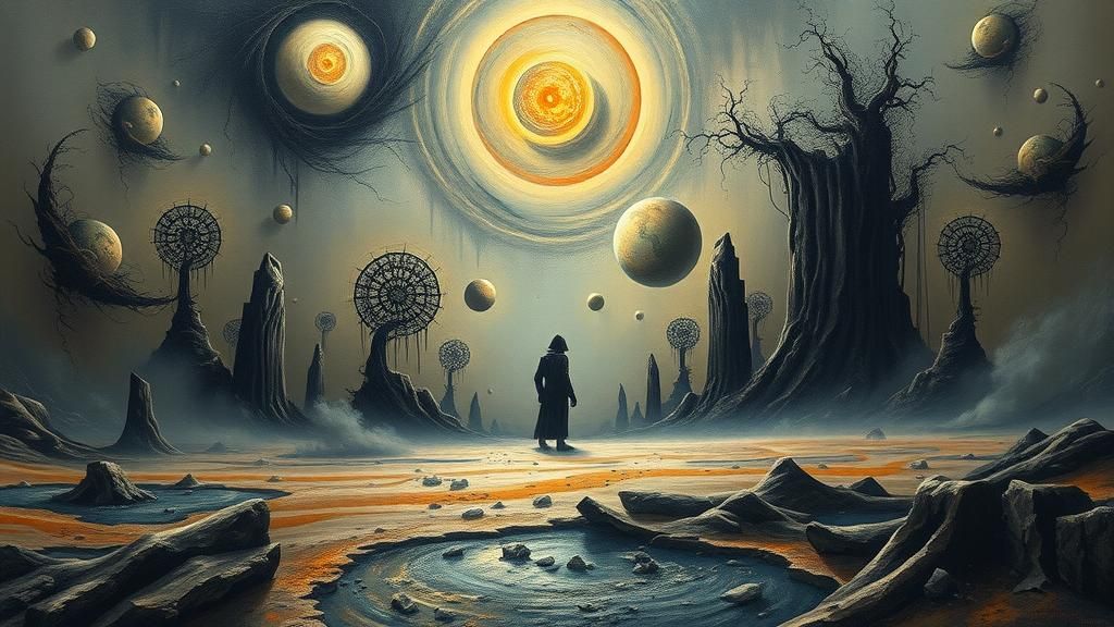 Apocalyptic Surrealism: A Desolate Heavy Metal Dreamscape
