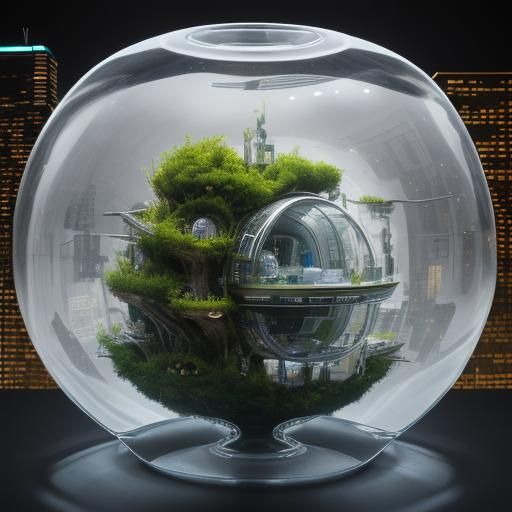 Woman with Futuristic Pod Hotel Handbag