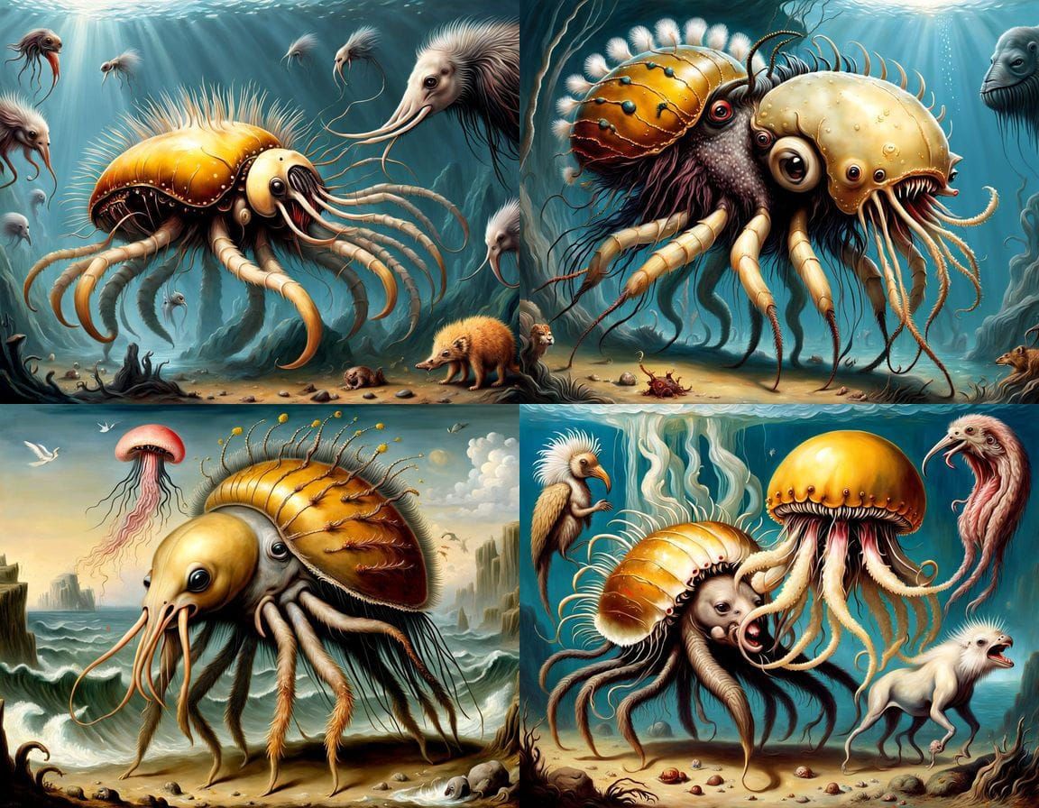 Surreal Lush Landscapes with Horror and Chaos in Romantic St...