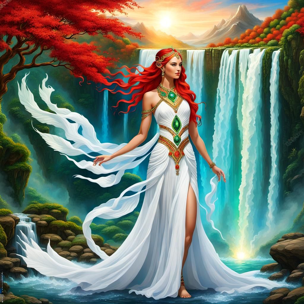 Goddess Of The 4 Elements Of Life