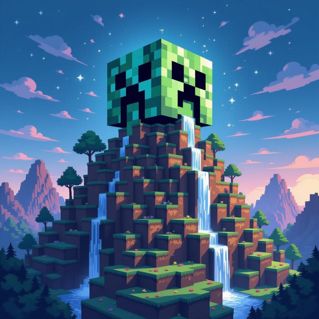 Two-Dimensional Minecraft World