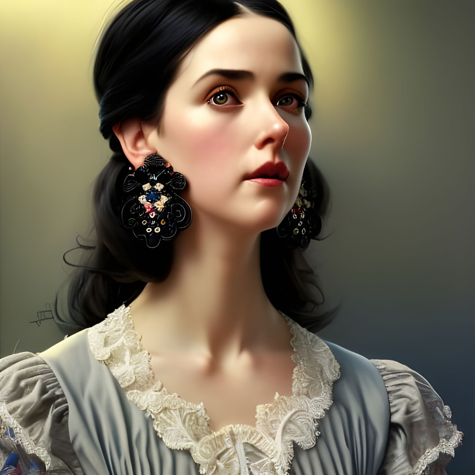 Gorgeous Woman Portrait in Hyperrealistic Style