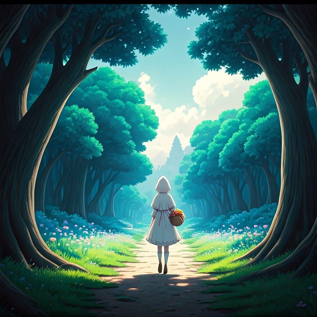 Little Red Riding Hood: Studio Ghibli Anime