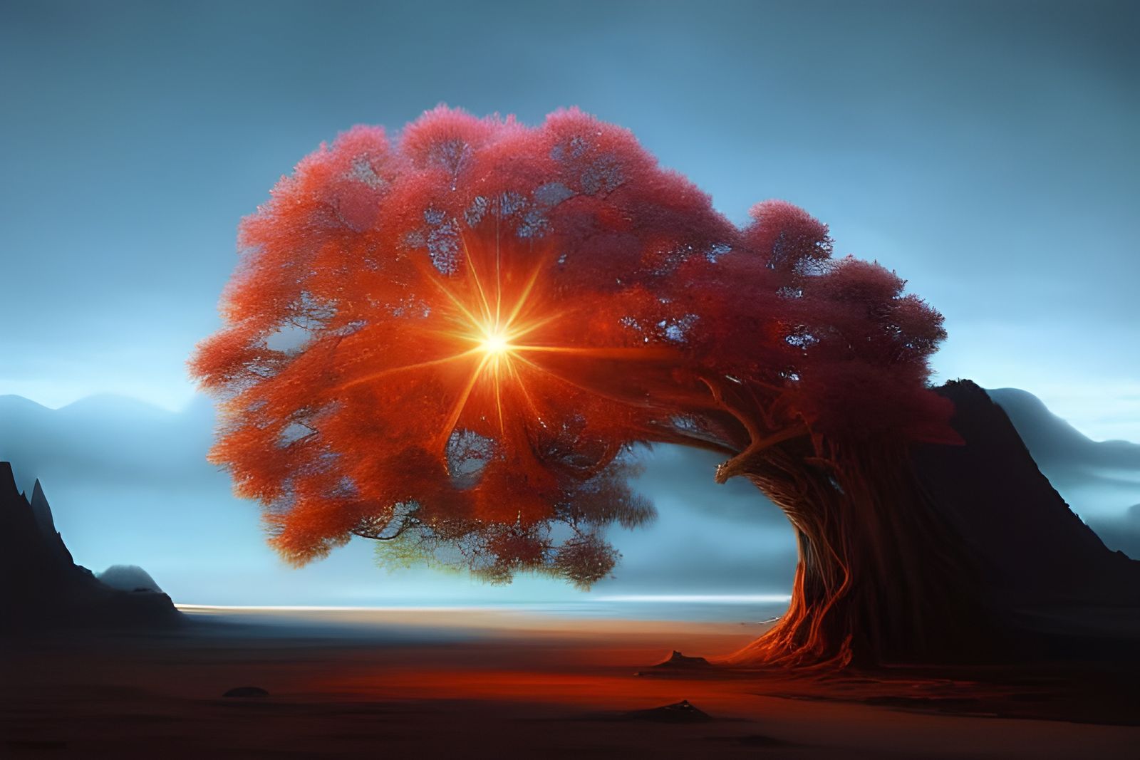 Ethereal Elvish City Beneath the Sea