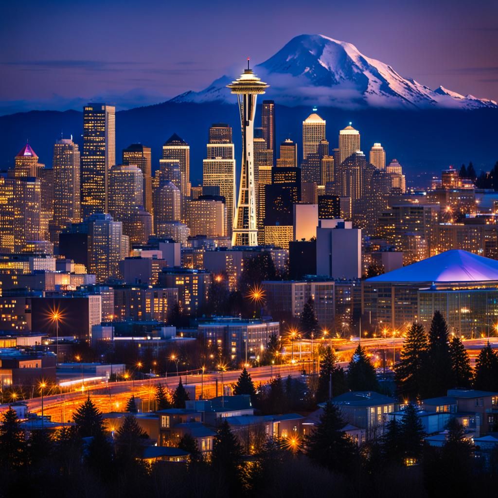 Seattle at Night: Professional Photography of City Skyline