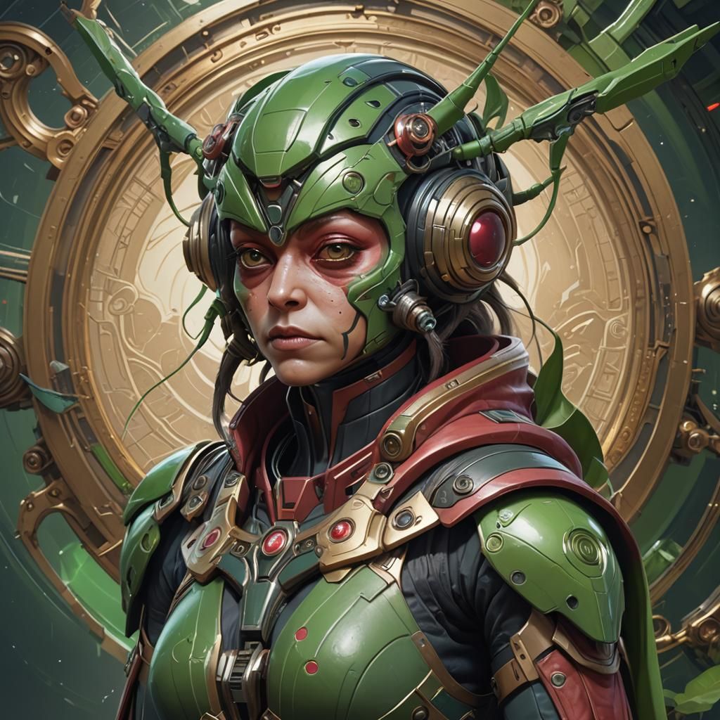 Detailed Portrait of Nien Nunb Hybrid as Digital Art