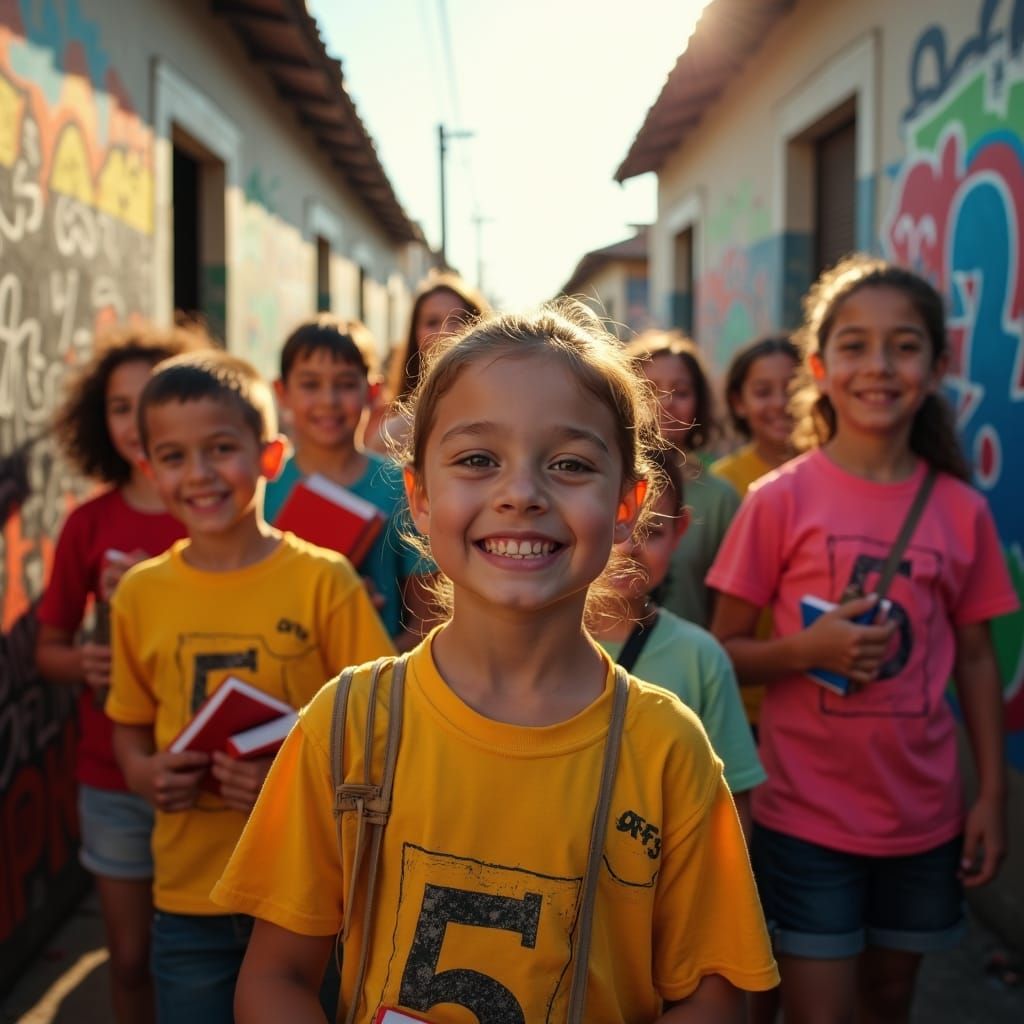 Joyful Graduation in Favela, Cinematic Film Still