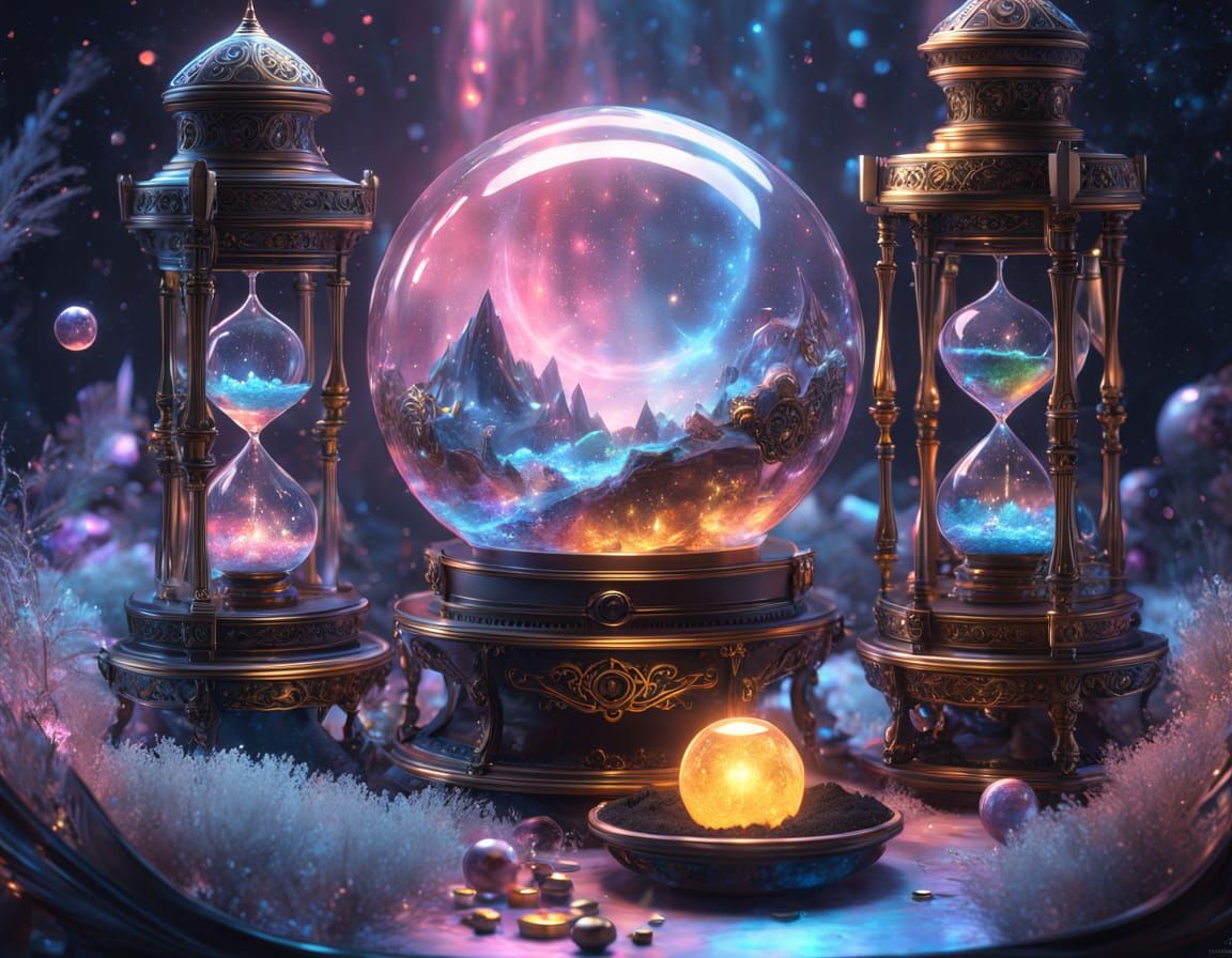 Ethereal Hourglass in Cosmic Twilight