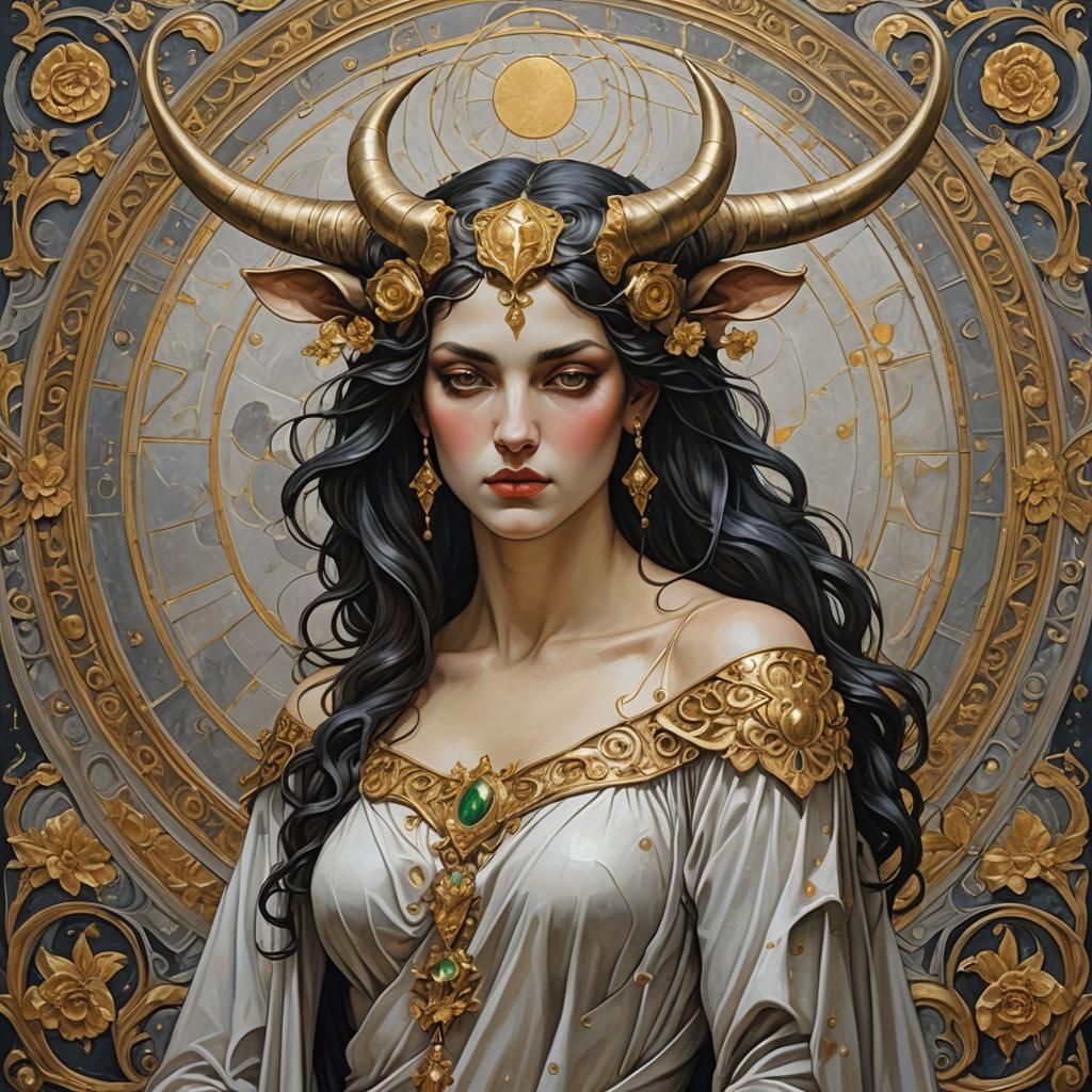Gothic Goddess: Silver, Gold, and Surreal Art