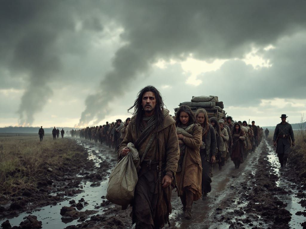 Cherokee People's 19th Century Journey in Pixar Style