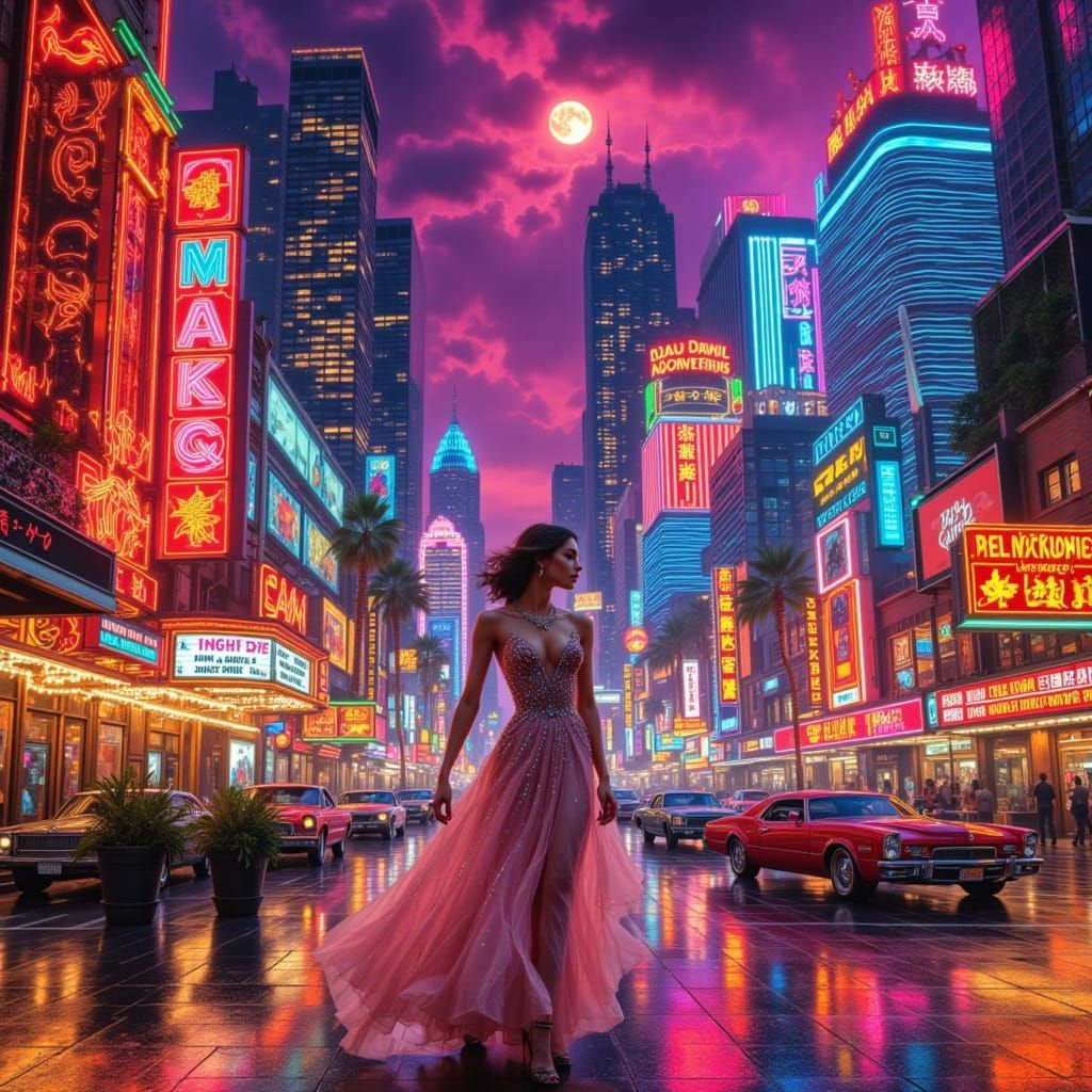 Blade Runner meets The Rat Pack: Las Vegas meets the future!...