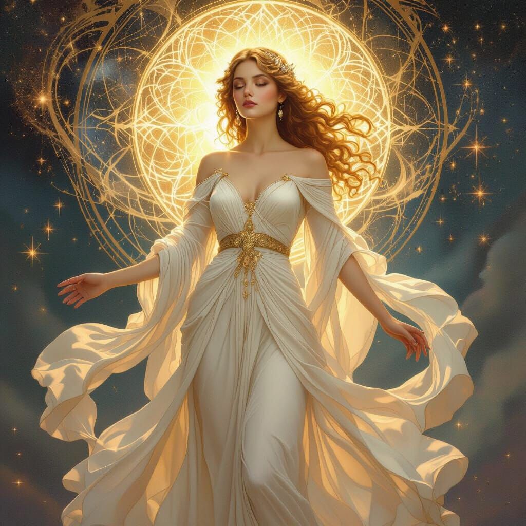 Ethereal Goddess of Cosmic Beauty
