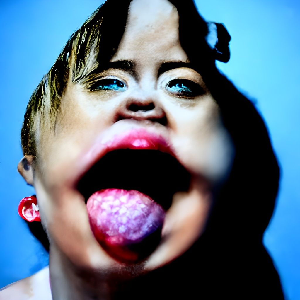 Miley Cyrus Portrait with Down Syndrome: Photography