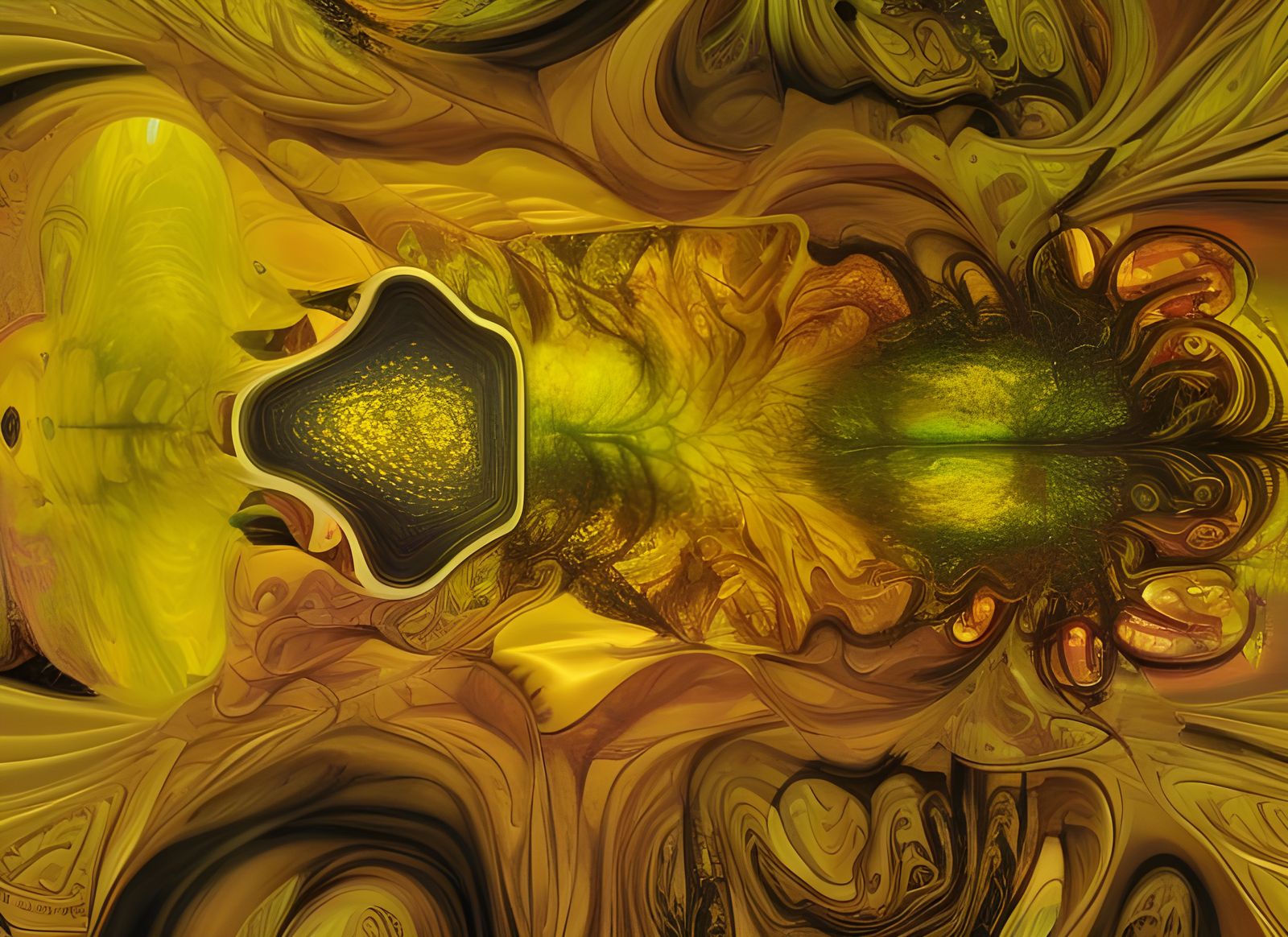 Abstract Fractal Art with Geometric Patterns