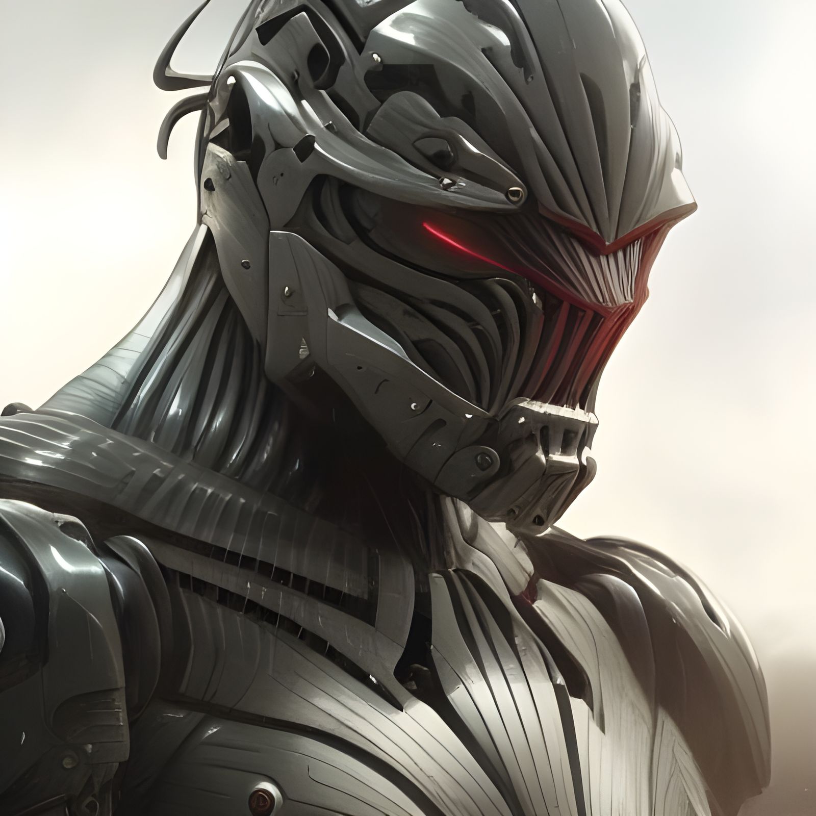 Crysis Nanosuit vs Orcs: Dark Fantasy Portrait