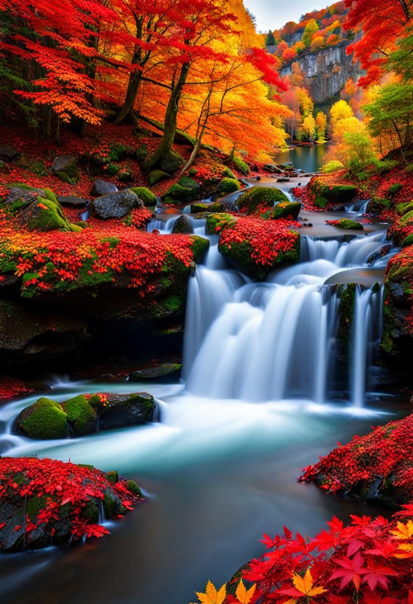 Autumn Waterfall