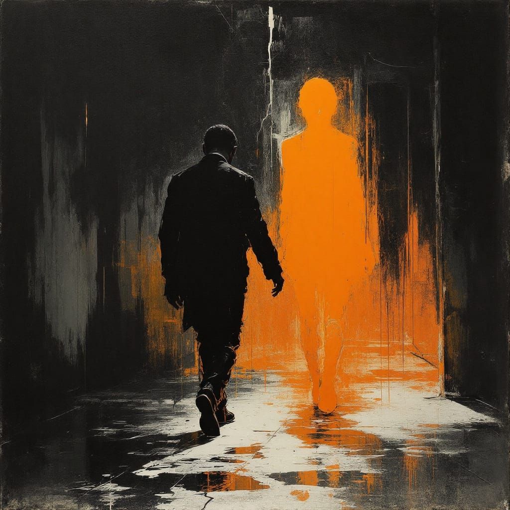 Dystopian Streets in Zorn-Bacon Style