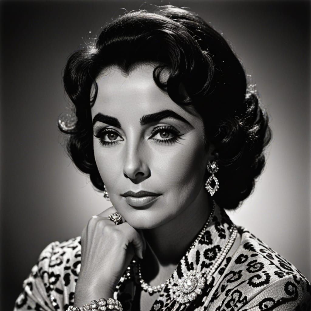 Iconic Portrait of Elizabeth Taylor