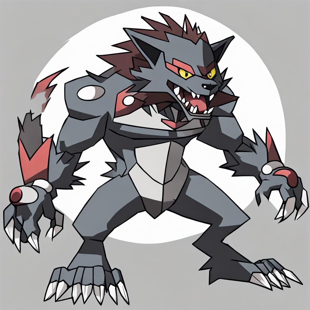 Metal Werewolf Pokemon: Robotic Transformation
