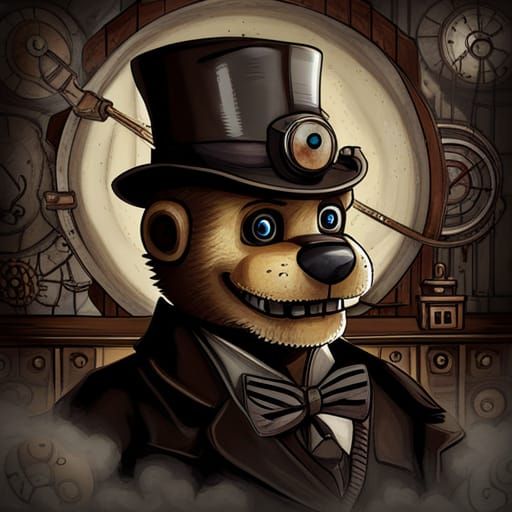 Steampunk Freddy Fazbear Engine Design