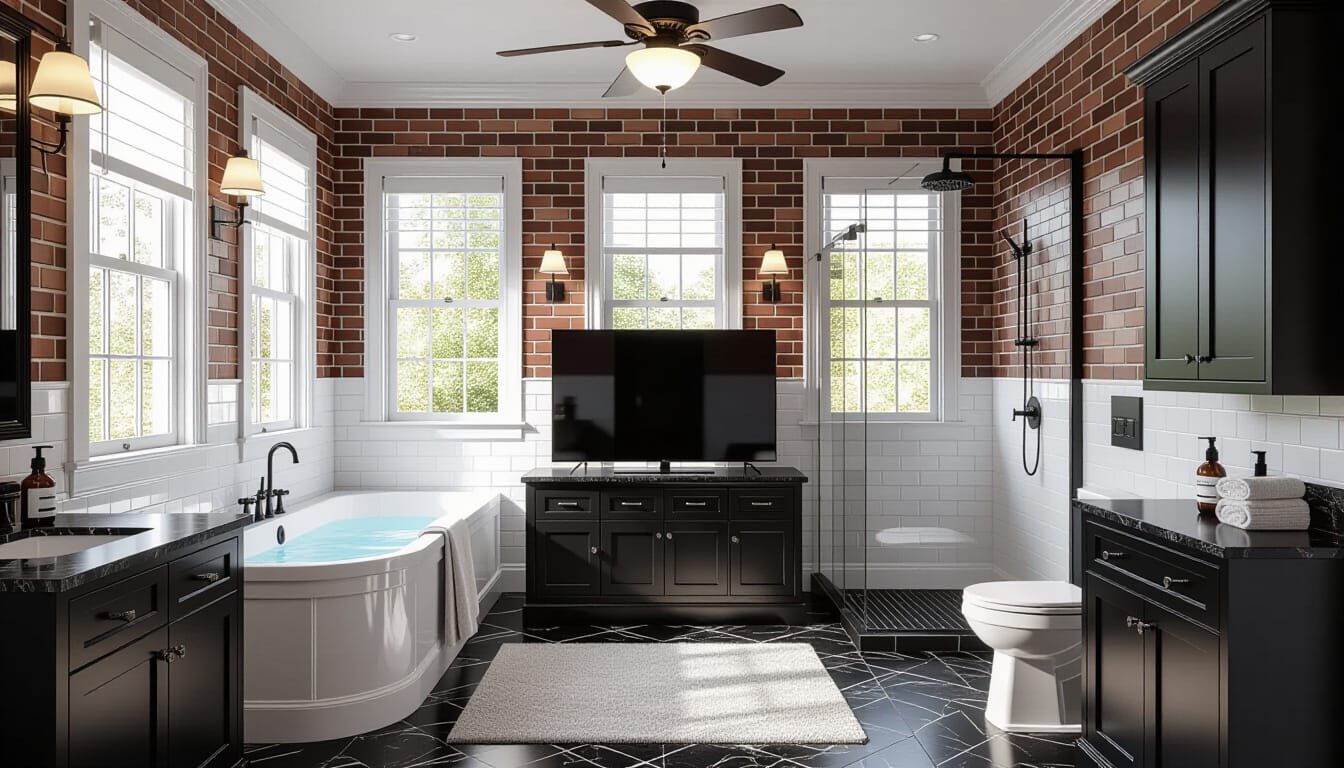 Victorian Bathroom with Modern Touches