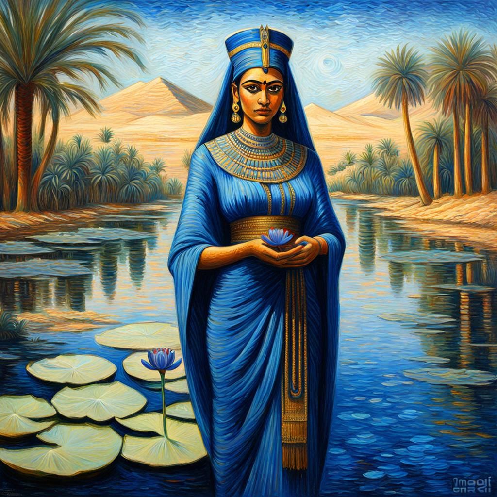 Egyptian priestess of nile