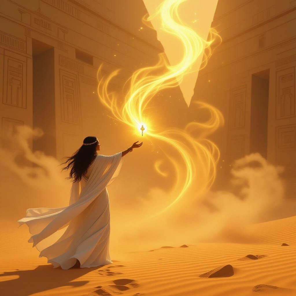 Ethereal Amulet Quest in Ancient Pyramid