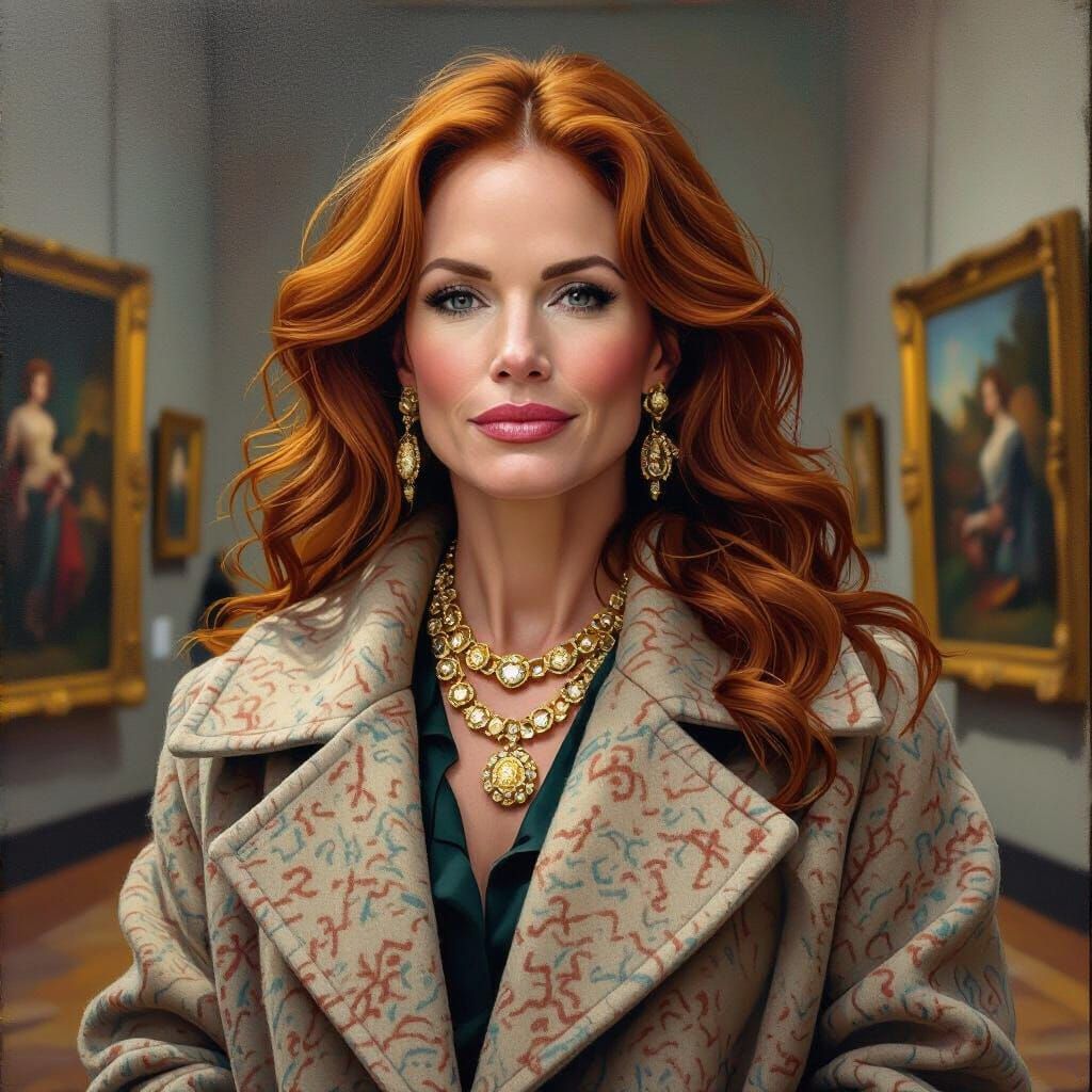 Julia Roberts Portrait in Gouache Impressionist Style