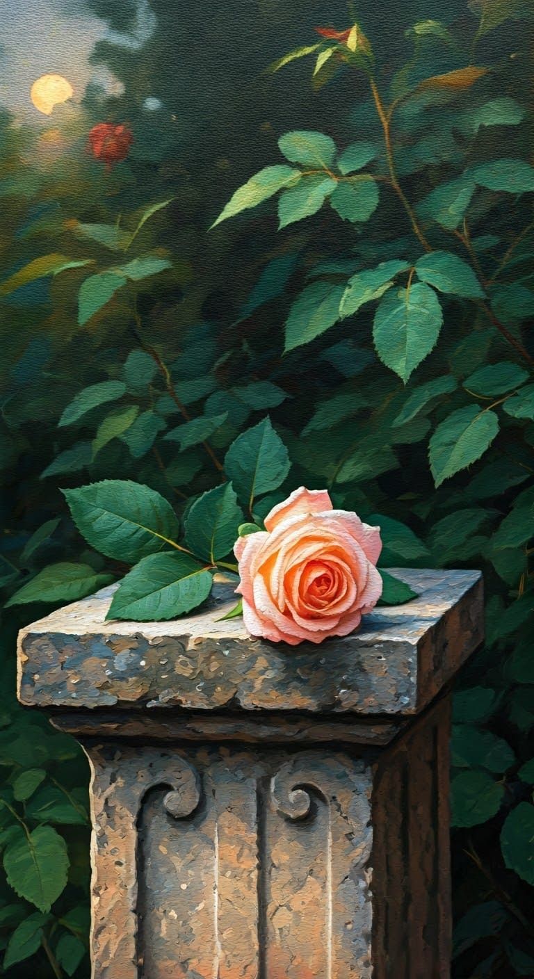 Neo-Impressionist Expressionist Oil Pastel with Post-Impress...