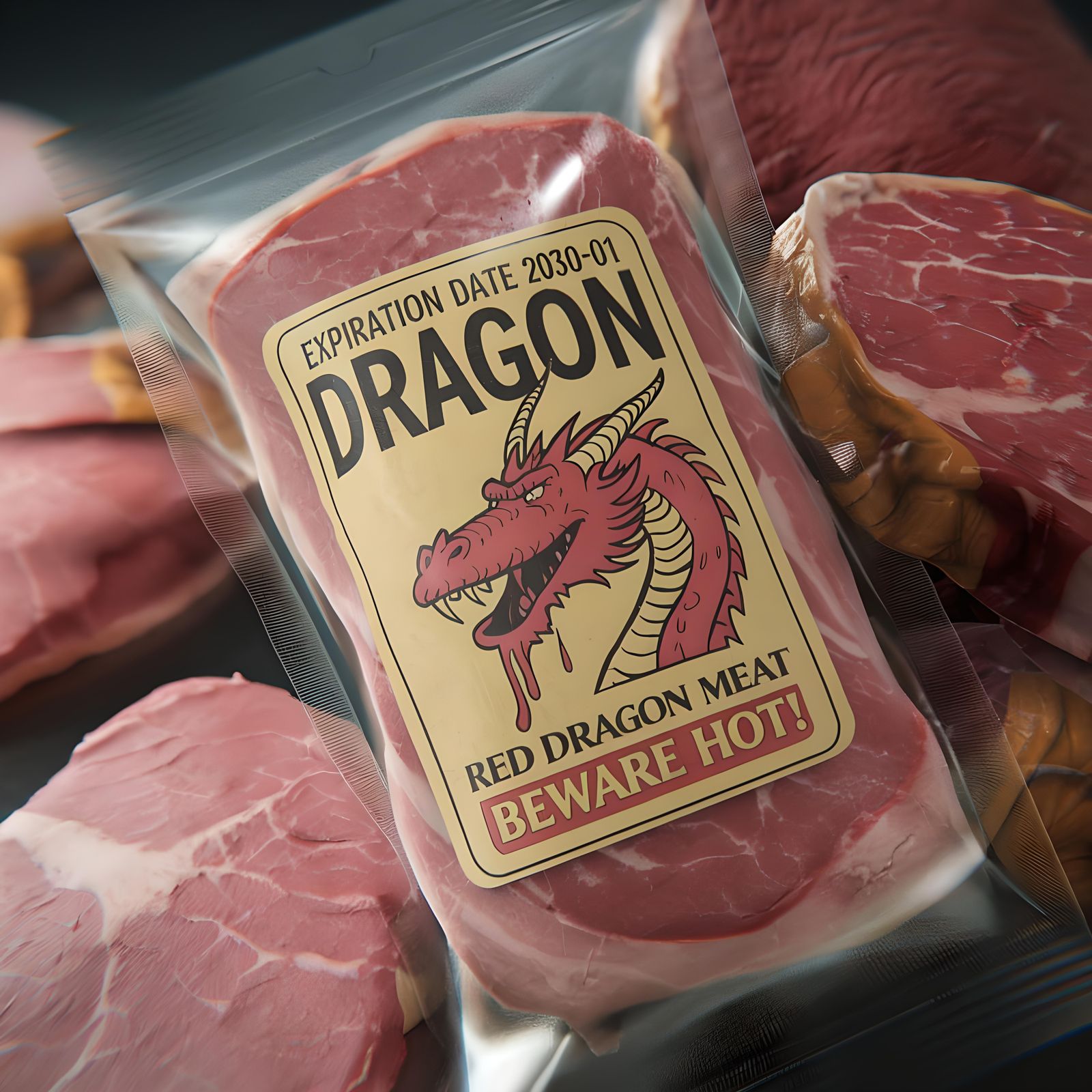 Ultra realistic and ultra detailed picture of a Vacuum packa...