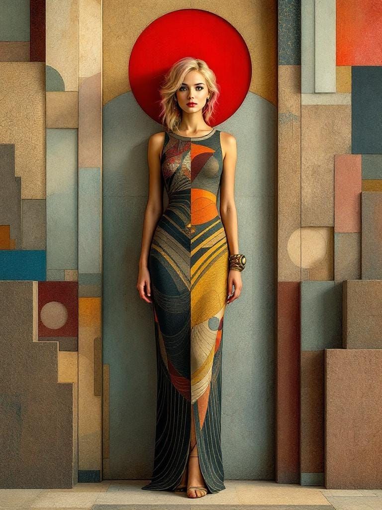 Inca Art Deco Pin-Up Woman