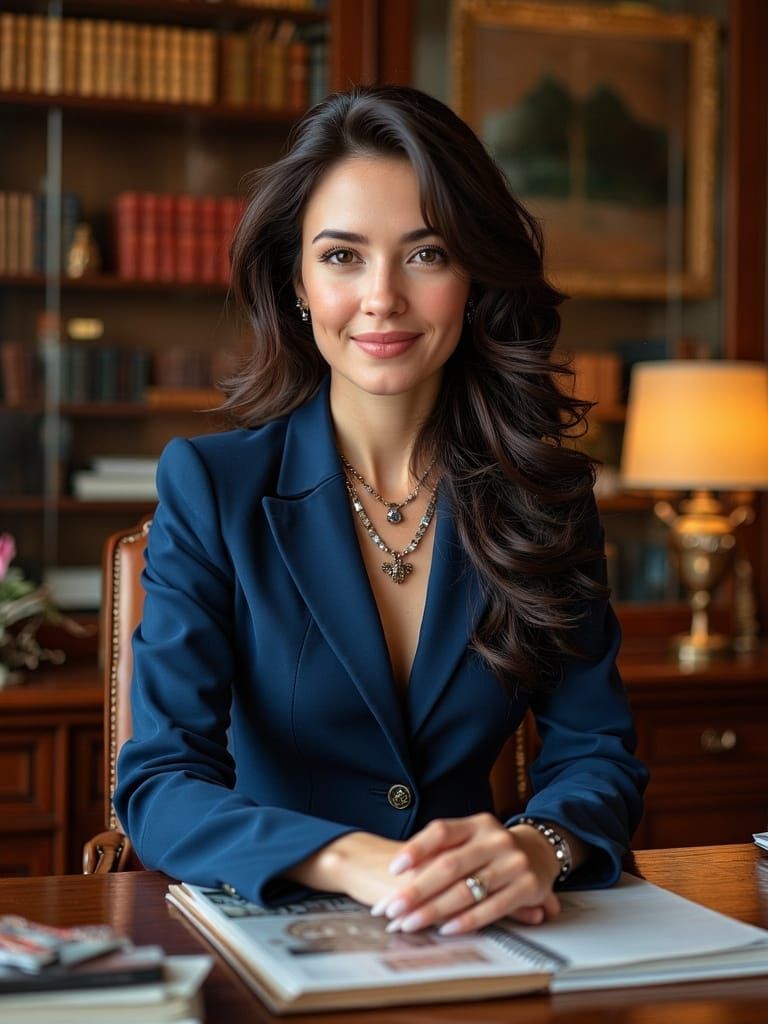 Krista Allen as Psychiatrist in Art Deco Style