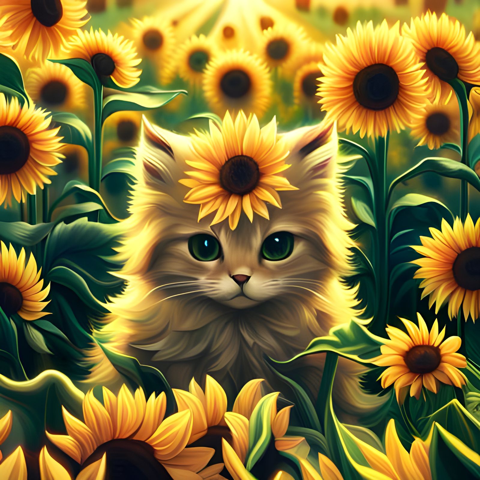 The Sunflower Kitten