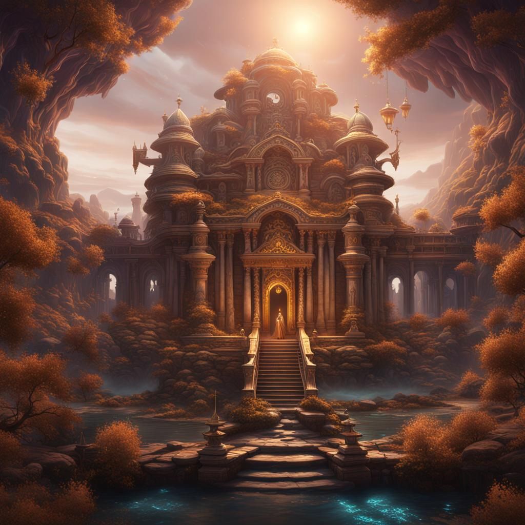 Detailed Matte Painting of Libra in Deep Color