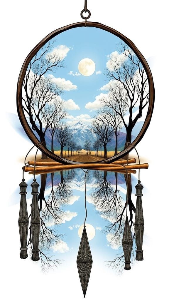 Mysterious Escher-Inspired Portal in a Dreamcatcher Landscap...