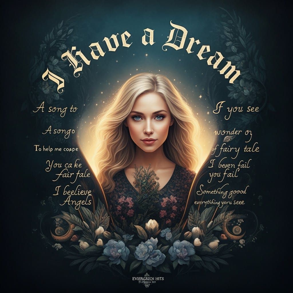 Imaginative Gothic Calligraphy: 'I Have a Dream'