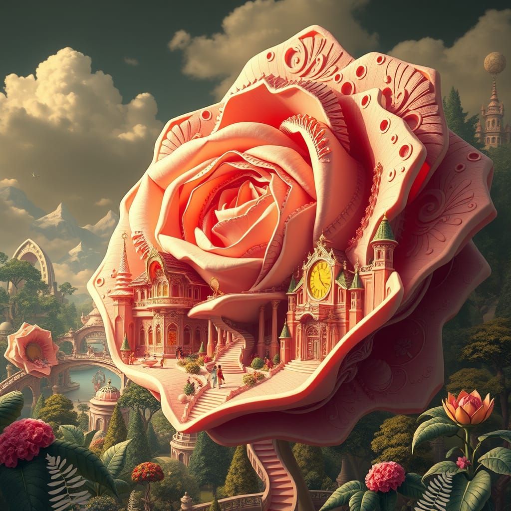Rose Kingdom with Organic Architecture