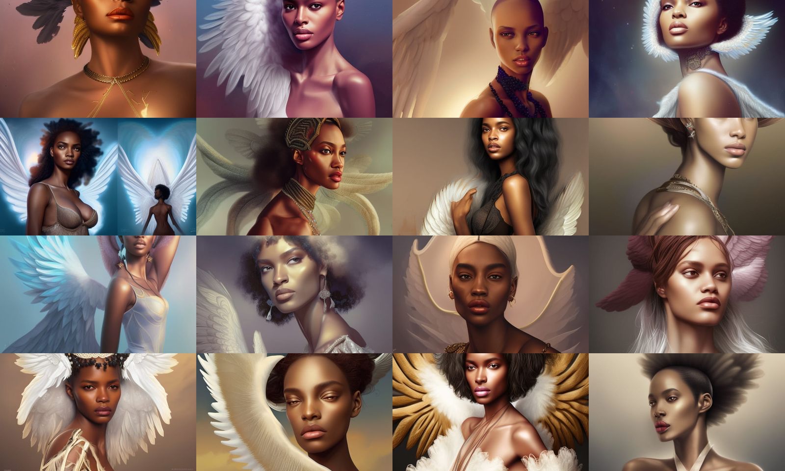 Baroque Angel: Haute Couture Portrait in Artgerm Style