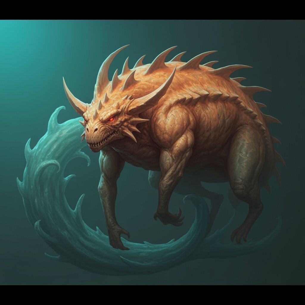 Epic Kraken Sea Monster in Dynamic Concept Art Style