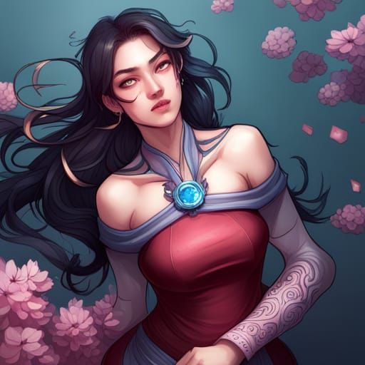 Fantasy Manhua Portrait in Hyperdetailed 8K