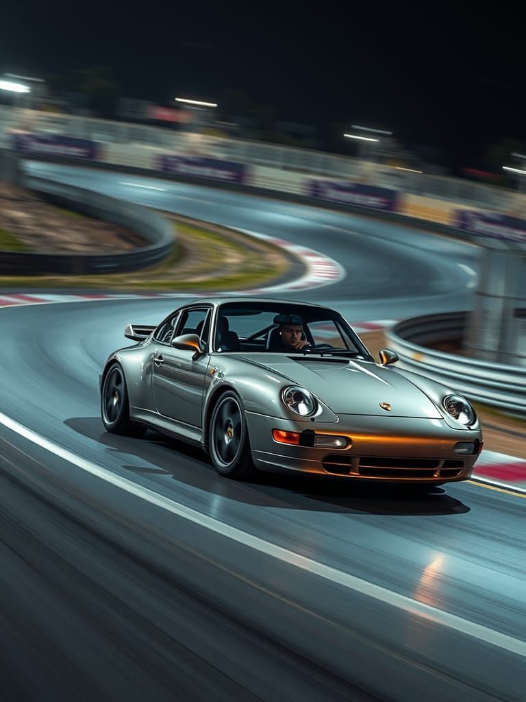 Porsche 993 Carrera Speeding in Cinematic Style