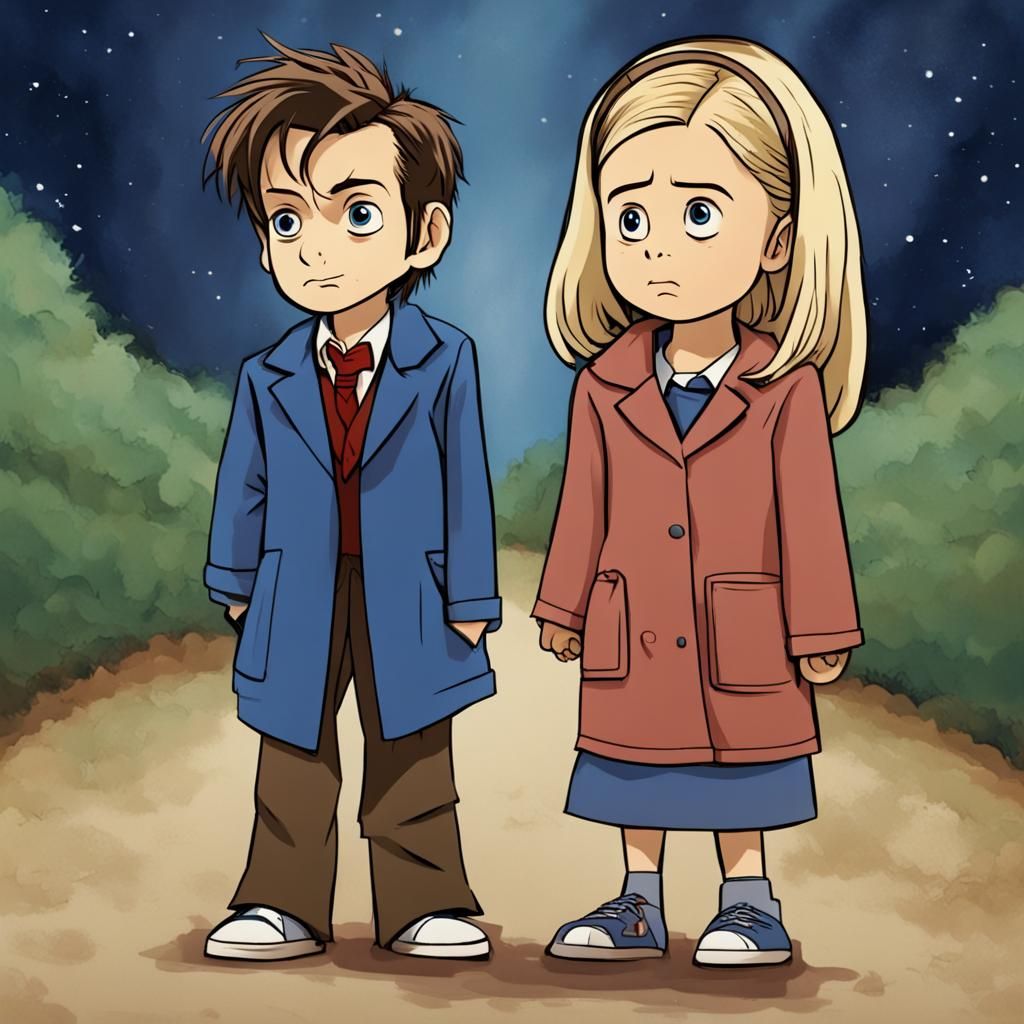 Doctor Who: Tenth Doctor and Rose as Children