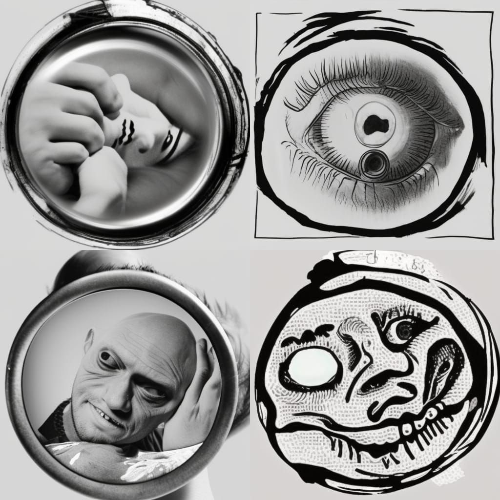 Disturbed Sleepless Manic Portrait