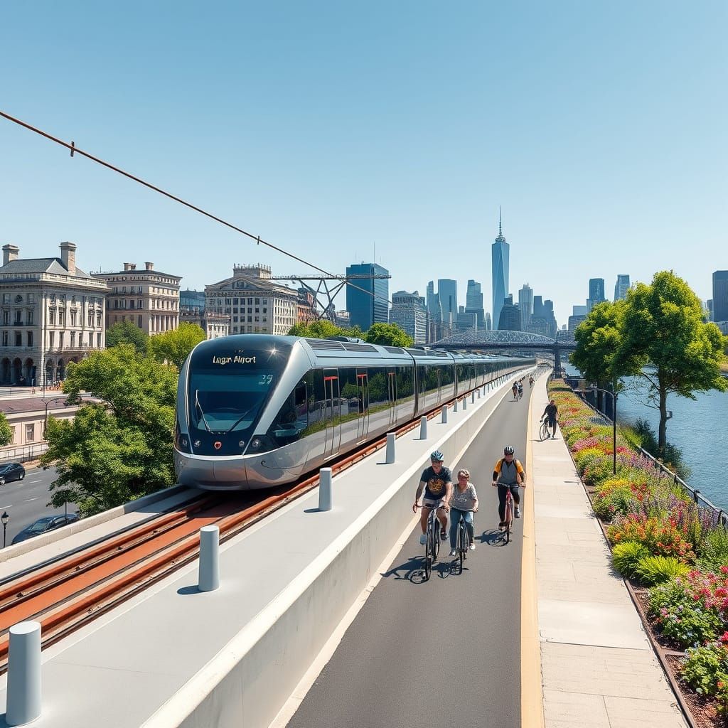 Sleek Tram Connects Boston to Logan Airport in Style