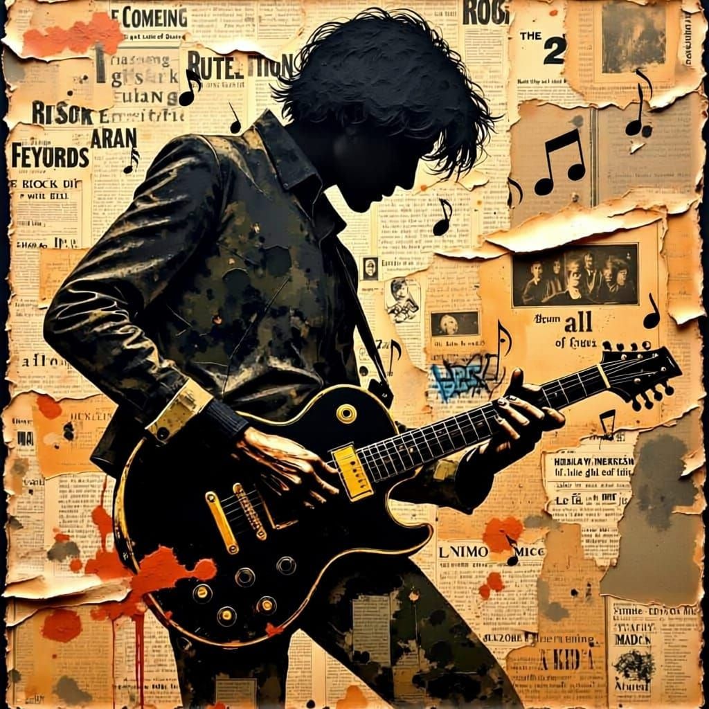 Solo rock guitar......