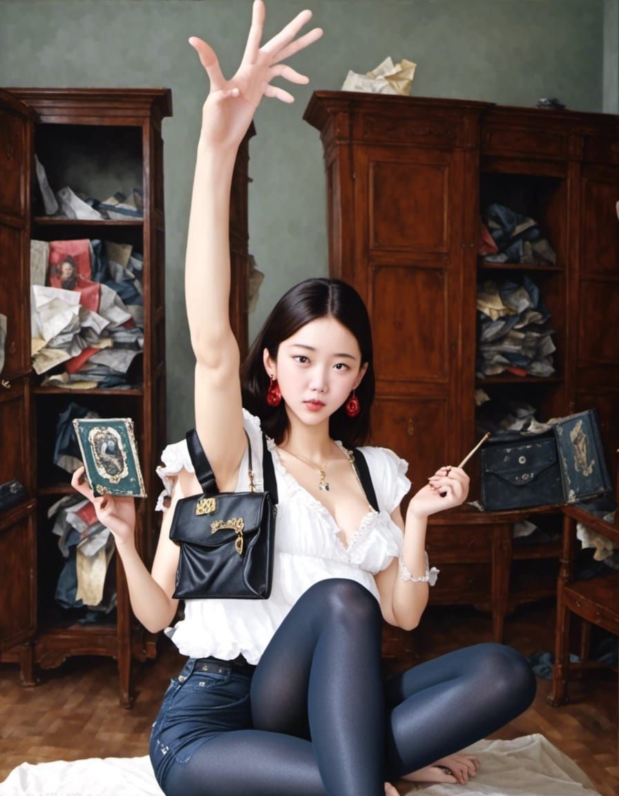 Pantyhose Legs Close-Up