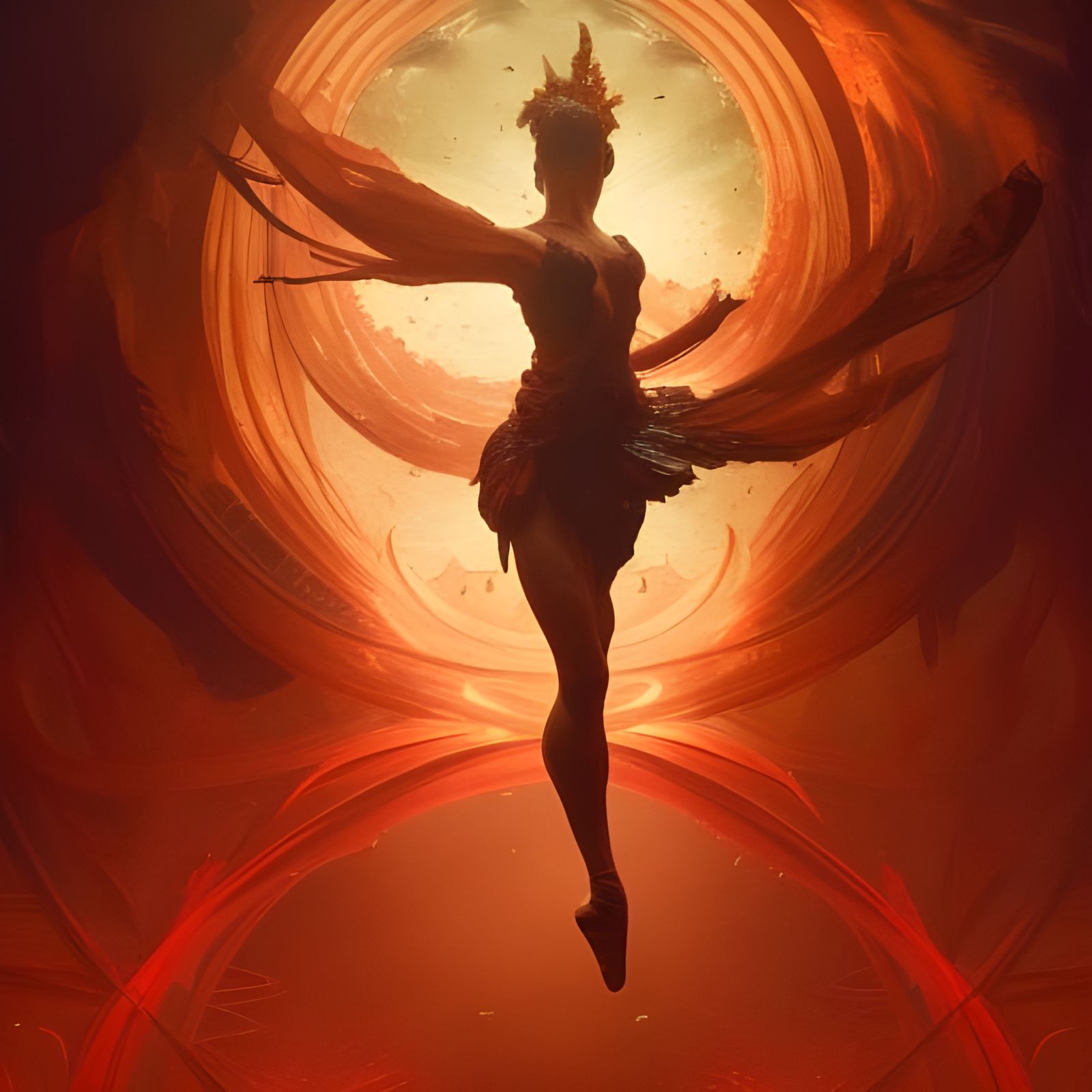 Ballet of fire and flame